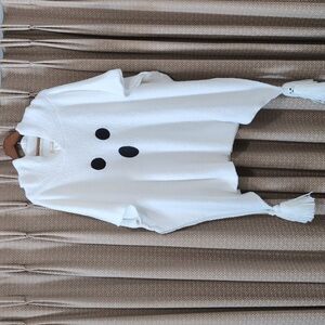 NWT One Size Unisex Collection 18 Ghost Halloween Poncho With Hood